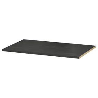 RAKKESTAD shelf, black-brown, 76x50 cm
