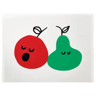 GRÖNFINK place mat, red/green, 30x40 cm