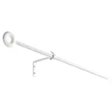 IRJA curtain rod set, white, 140 cm