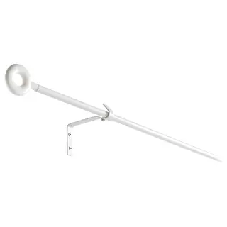 IRJA curtain rod set, white, 140 cm