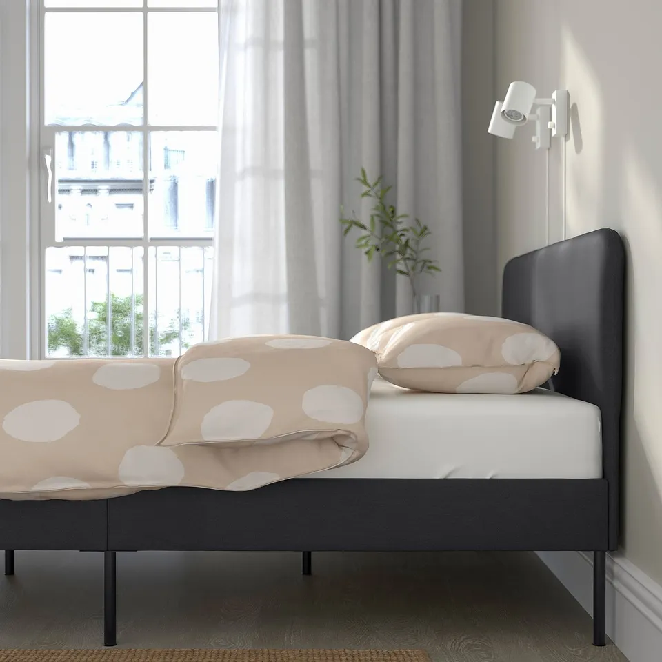 part: SLATTUM upholstered bed frame