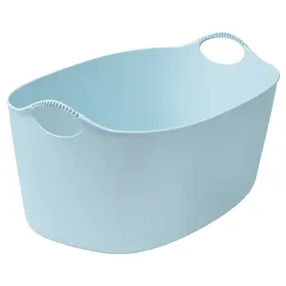 TORKIS flexi laundry basket, in-/outdoor, pale blue, Height 27 x Length 62 cm