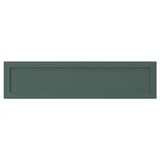 ASPUDDEN drawer front, dark grey-green, Width 39.7 x Height 9.7 cm