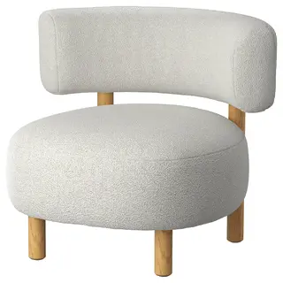 STOCKHOLM 2025 armchair, Djurmo grey/white, Width 76 x Depth 72 x Height 68 cm