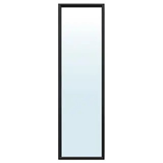 NYPONBUSKE mirror, black, 40x135 cm