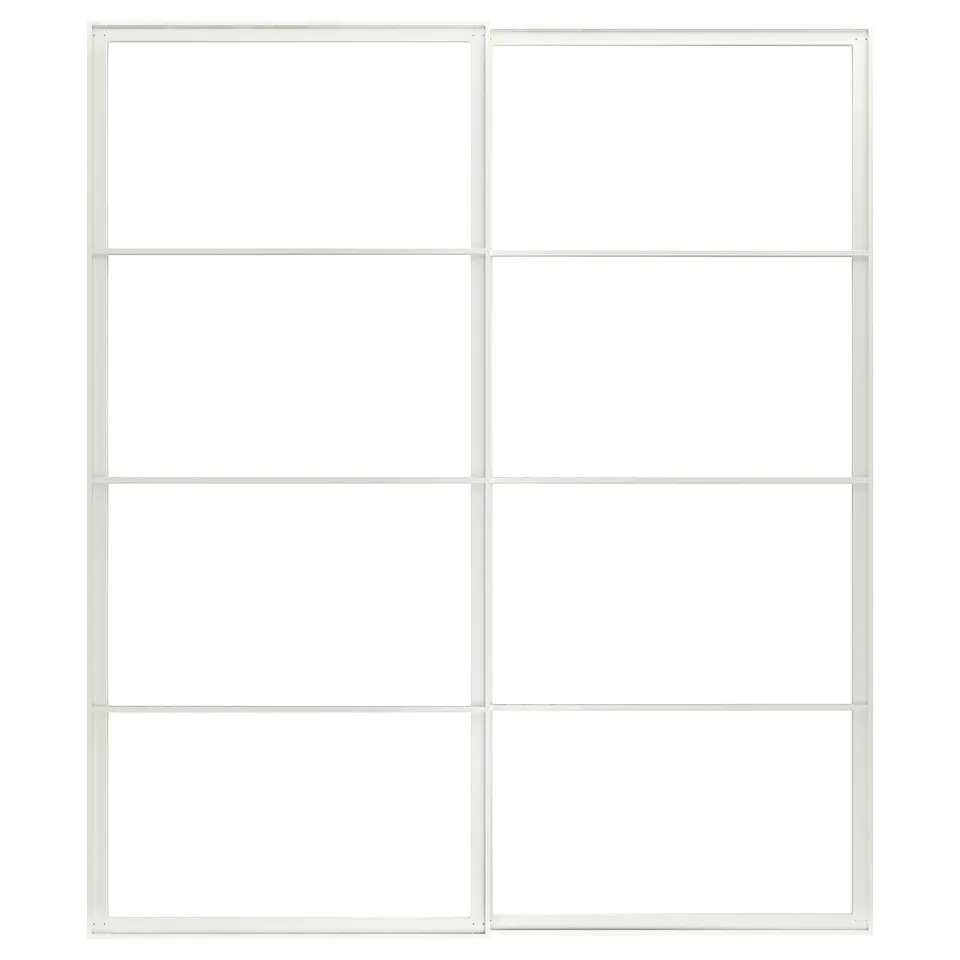 part: PAX pair of sliding door frames w rail