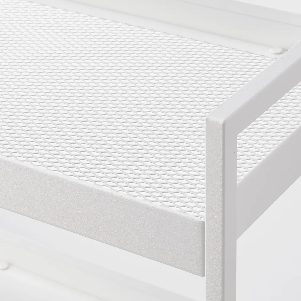 NISSAFORS Trolley, white, 50.5x19x67 cm