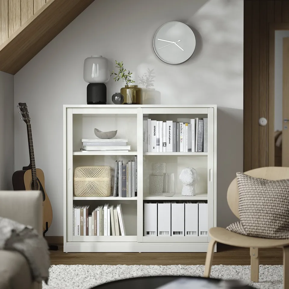 part: TONSTAD cabinet with sliding glass doors