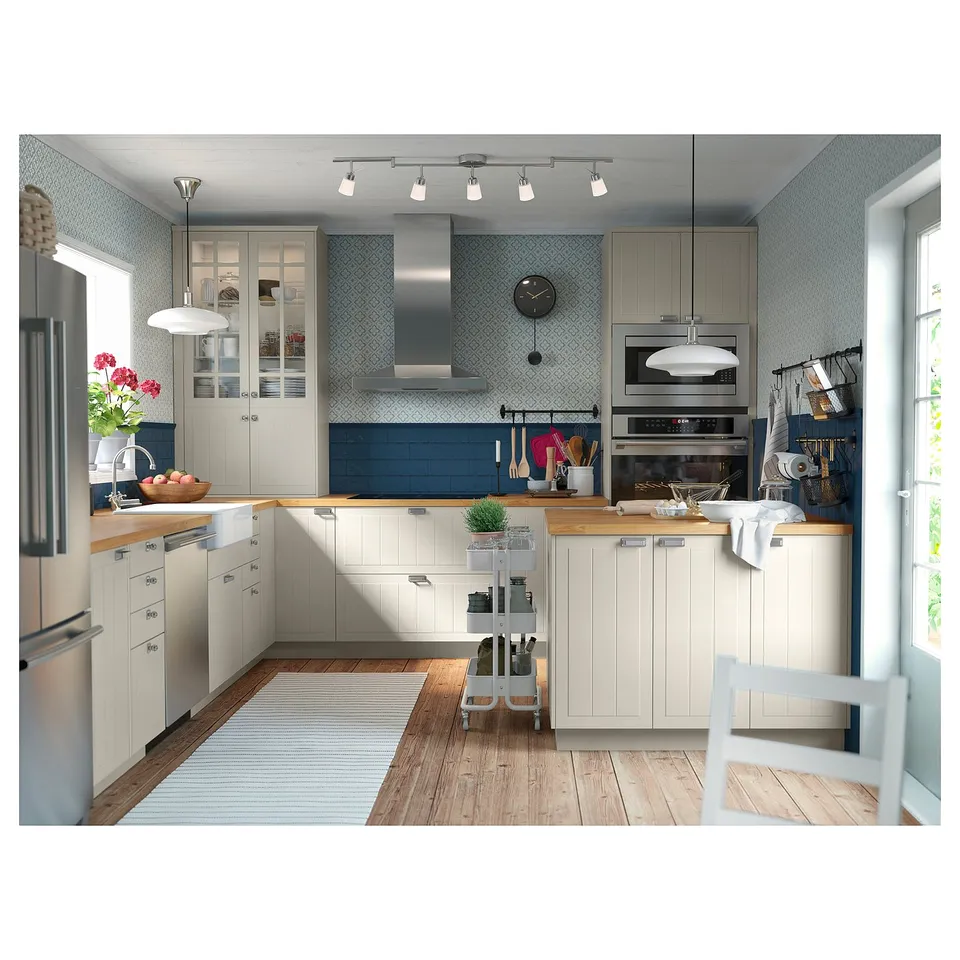 TIDIG Ceiling spotlight with 5 spots, nickel-plated