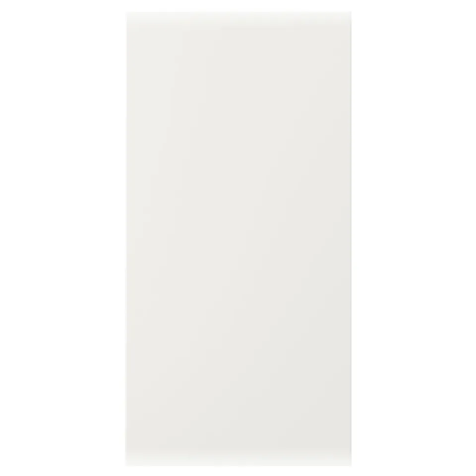 White kitchen cabinet door, modern design, smooth surface, VEDDINGE series.