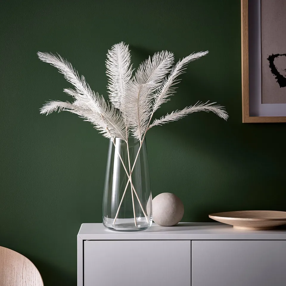 SMYCKA Artificial spray, in/outdoor/beige, 65 cm