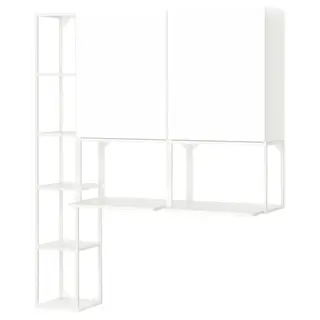 ENHET storage combination, white, 150x45x180 cm