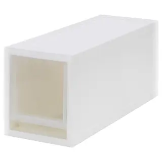 SOPPROT pull-out storage unit, transparent white, 17x46x20.5 cm