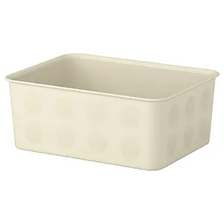 NOJIG organiser, plastic/beige, 20x25x10 cm