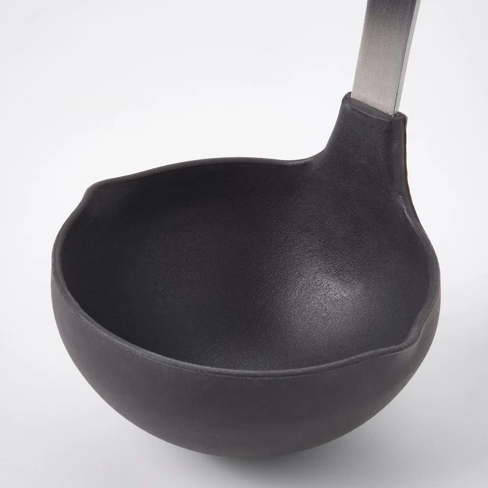 DALAFÅR 3-piece kitchen utensil set, stainless steel/black-grey