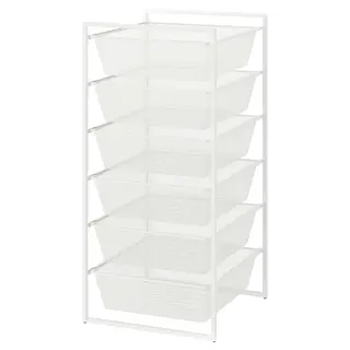 JONAXEL storage combination, white, 50x51x104 cm