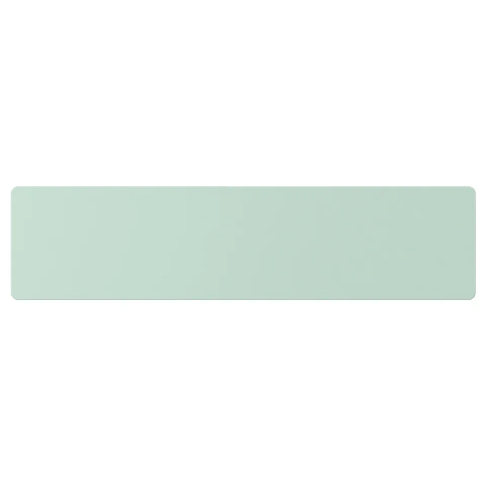 Green rectangular drawer front, smooth finish, part of smastad series.