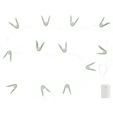 STRÅLA LED lighting chain, mistletoe battery-operated/green, 2.80 m