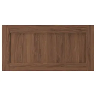 ENKÖPING drawer front, brown walnut effect, Width 79.7 x Height 39.7 cm