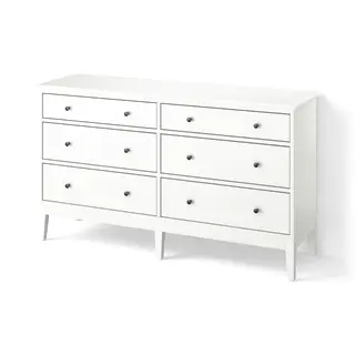 IDANÄS chest of 6 drawers, white, 162x95 cm