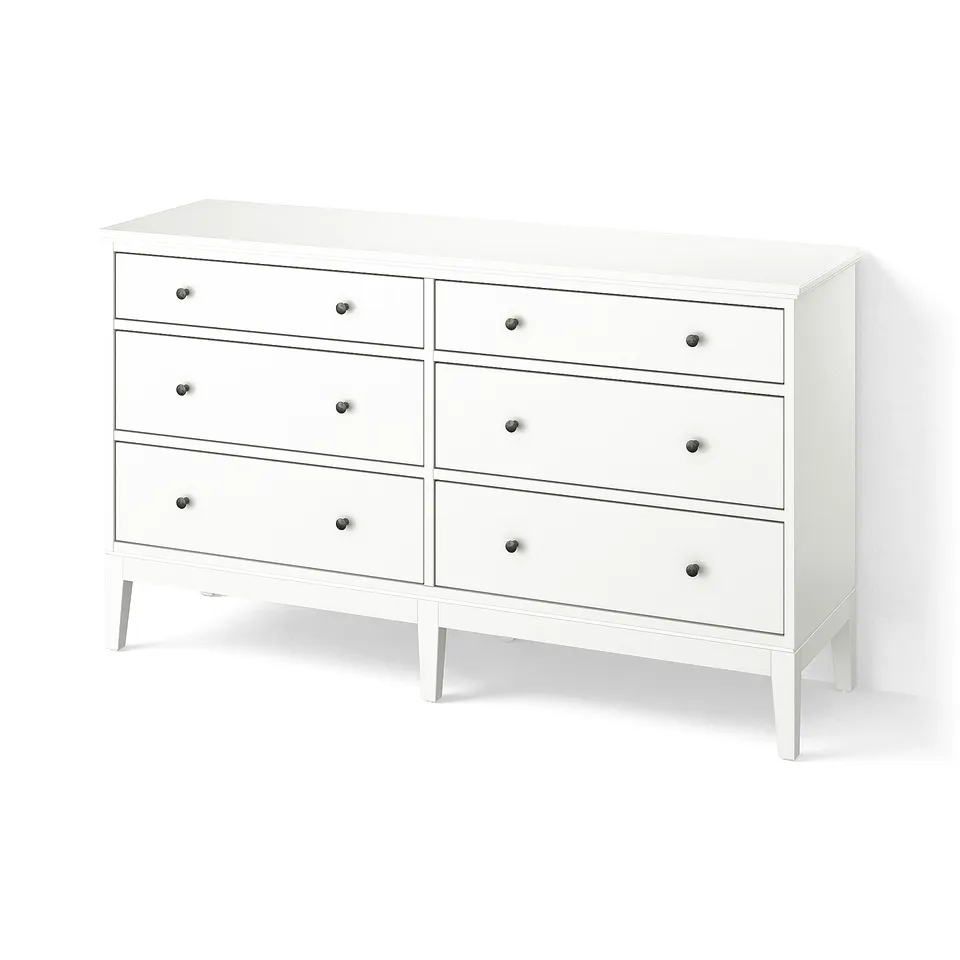 IDANÄS Chest of 6 drawers, white, 162x95 cm