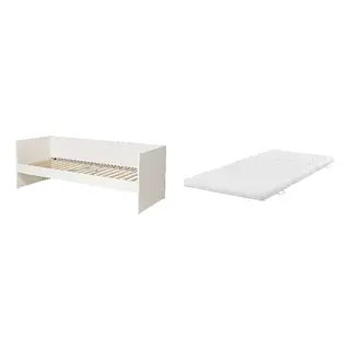 VIHALS/ÅNNFJÄLLET Bed with 8cm thick mattress, coir, foam, super firm