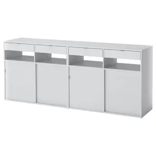 SPIKSMED storage combination, light grey, 195x40x79 cm