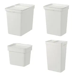 HÅLLBAR set: bin with lid + bin with lid + bin with lid + bin with lid
