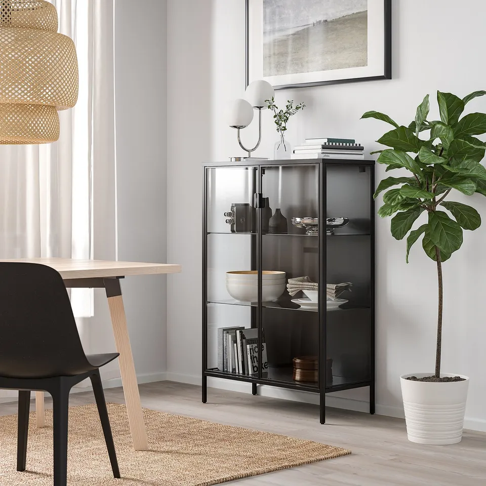 part: RUDSTA glass-door cabinet