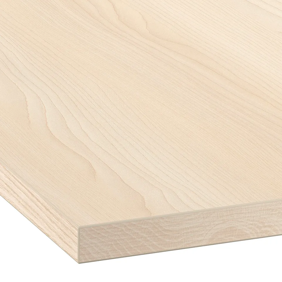 EKBACKEN Worktop, light ash effect/laminate, 246x2.8 cm