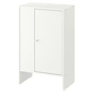 BAGGEBO cabinet with door, white, 50x30x80 cm