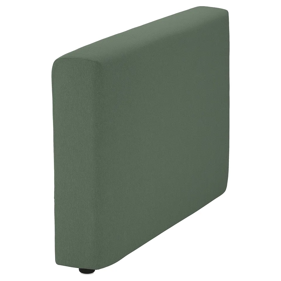 VIMLE Cover for armrest, Knäbäck grey-green