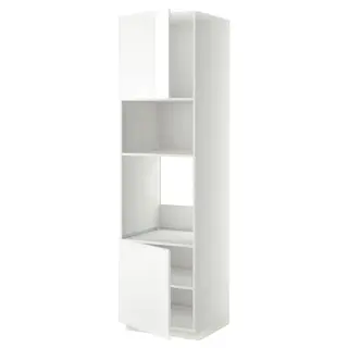 METOD high cabinet f built-in appliances, white/Ringhult white, 60x60x220 cm