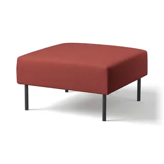 LILLEHEM 1-seat module, Gunnared brown-red/metal, Depth 72 x Height 42 x Width 72 cm