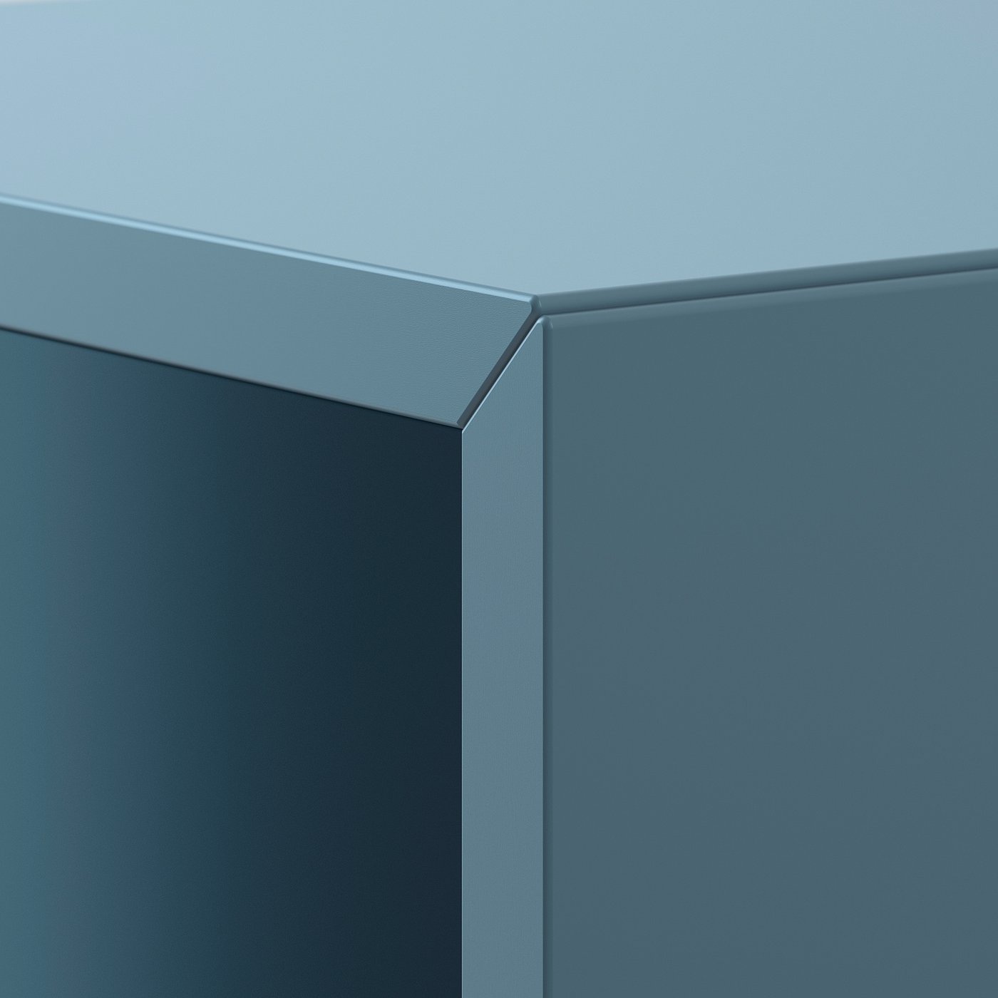 EKET Wall-mounted shelving unit, dark grey-blue, 35x25x35 cm