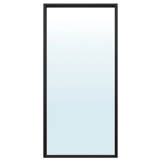 NYPONBUSKE mirror, black, 65x135 cm
