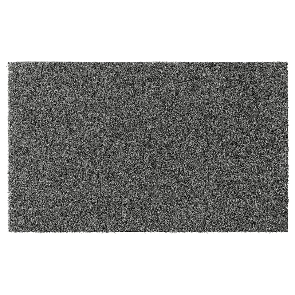 A black rectangular OPLEV doormat made of eva plastic and polypropylene, designed for outdoor use.