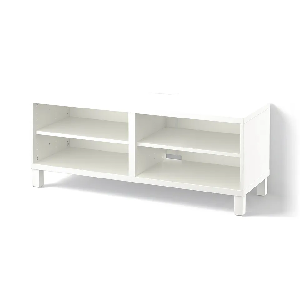 BESTÅ TV bench, white, 120x40x48 cm