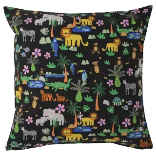 NATTHÄGER cushion cover, multicolour/jungle, 50x50 cm
