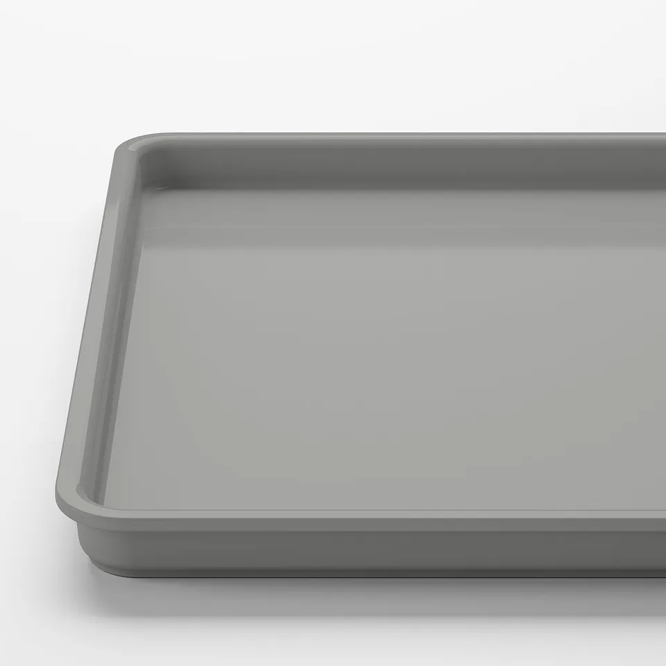 KUGGIS Lid, light grey, 18x26 cm
