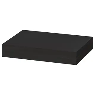 LACK wall shelf, black-brown, 30x26 cm
