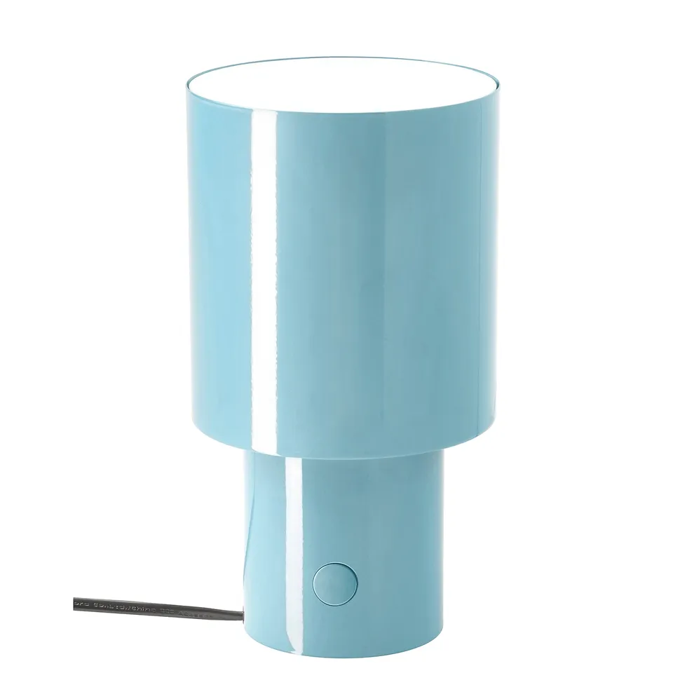 SPETSBOJ Table lamp, dimmable/light blue, 22 cm