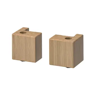 VEDHAMN back leg, oak, 8 cm