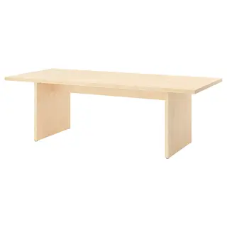BERGSHYTTAN table, tinted effect birch veneer, 240x93 cm