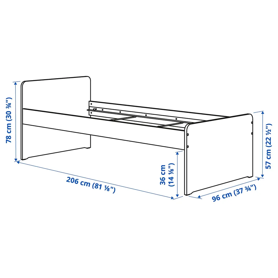 part: SLÄKT bed frame