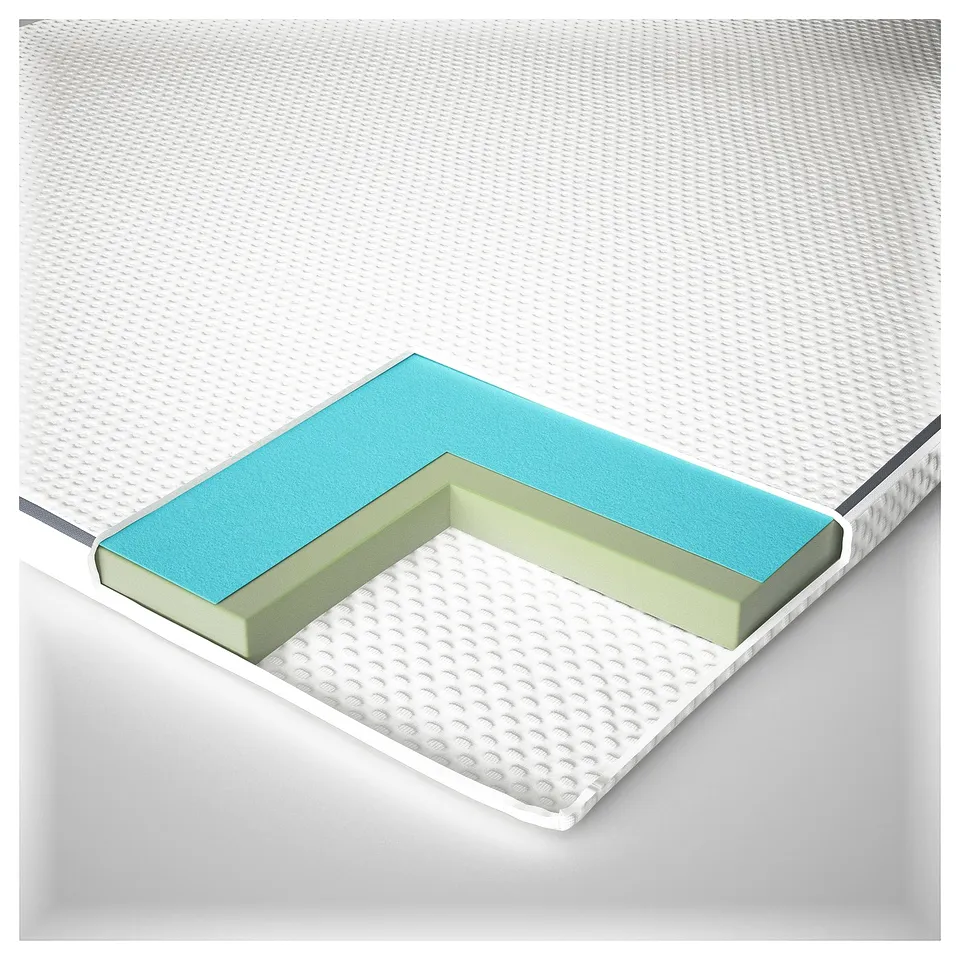 NÄSTABERG Mattress pad, white, 150x200 cm