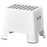 BOLMEN stool, white, Height 30.4 x Length 40 x Width 30 cm