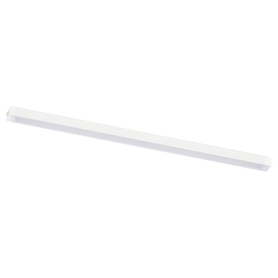 MITTLED, white, rectangular ceiling light, minimalist design, kitchen use.