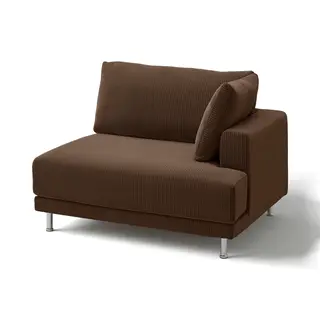 UPPÅKRA cover for 1.5-seat module, right, Samsala dark brown