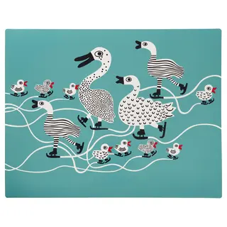VINTERFINT place mat, winter turquoise, 45x35 cm